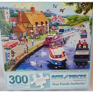 Bits and Pieces "A Lazy Evening on the River" 300 Piece Puzzle by Kevin Walsh
